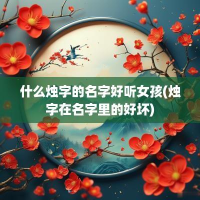 什么烛字的名字好听女孩(烛字在名字里的好坏)