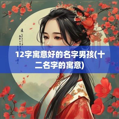 12字寓意好的名字男孩(十二名字的寓意)