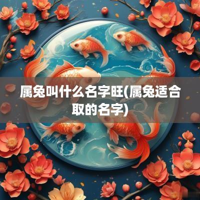 属兔叫什么名字旺(属兔适合取的名字)