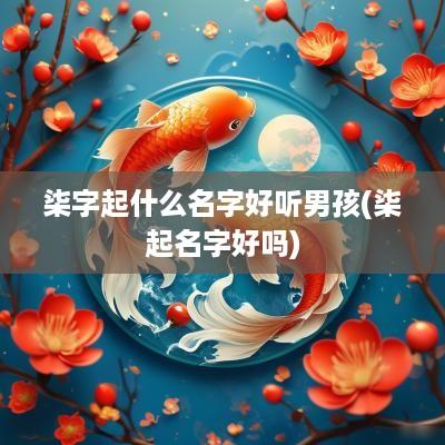 柒字起什么名字好听男孩(柒起名字好吗)