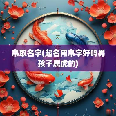 帛取名字(起名用帛字好吗男孩子属虎的)
