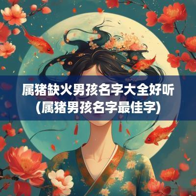 属猪缺火男孩名字大全好听(属猪男孩名字最佳字)