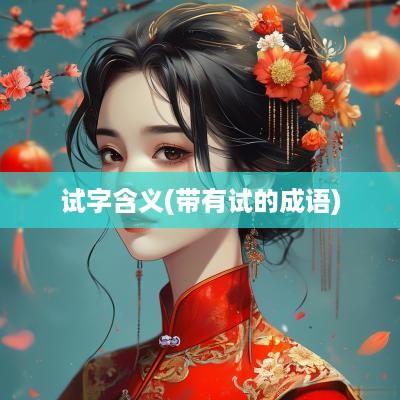 试字含义(带有试的成语)