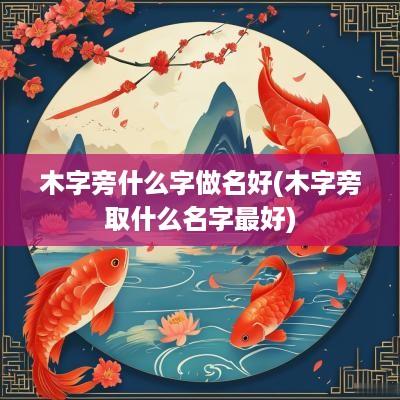 木字旁什么字做名好(木字旁取什么名字最好)