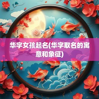 华字女孩起名(华字取名的寓意和象征)