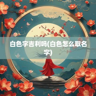 白色字吉利吗(白色怎么取名字)