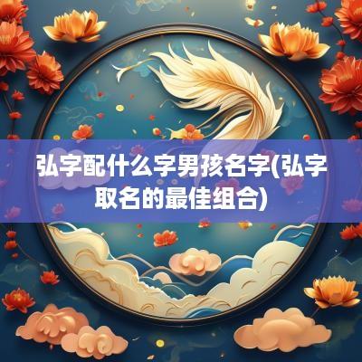弘字配什么字男孩名字(弘字取名的最佳组合)