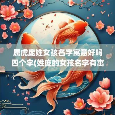 属虎庞姓女孩名字寓意好吗四个字(姓庞的女孩名字有寓意)