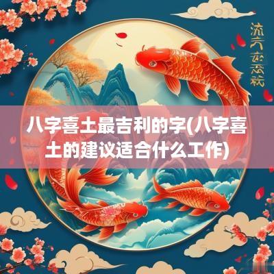 八字喜土最吉利的字(八字喜土的建议适合什么工作)