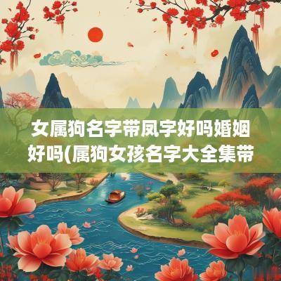 女属狗名字带凤字好吗婚姻好吗(属狗女孩名字大全集带子字)