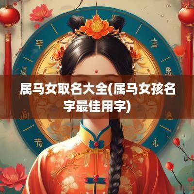 属马女取名大全(属马女孩名字最佳用字)