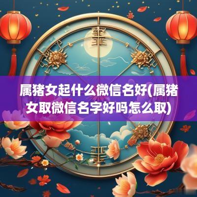 属猪女起什么微信名好(属猪女取微信名字好吗怎么取)