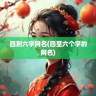 四到六字网名(四至六个字的网名)