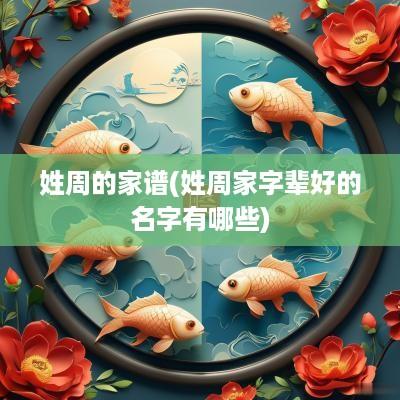 姓周的家谱(姓周家字辈好的名字有哪些)