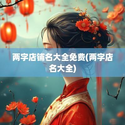 两字店铺名大全免费(两字店名大全)
