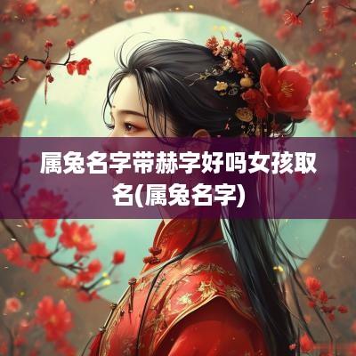属兔名字带赫字好吗女孩取名(属兔名字)