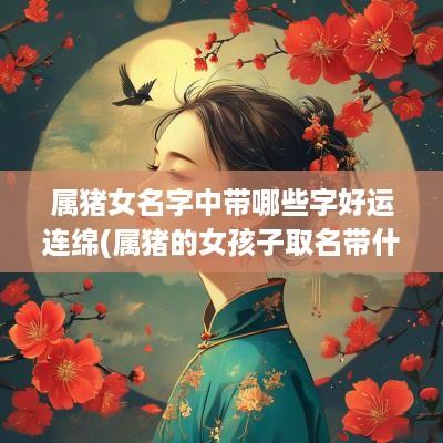 属猪女名字中带哪些字好运连绵(属猪的女孩子取名带什么字好)