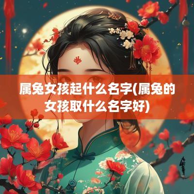 属兔女孩起什么名字(属兔的女孩取什么名字好)
