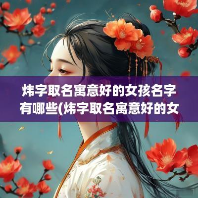 炜字取名寓意好的女孩名字有哪些(炜字取名寓意好的女孩名字)