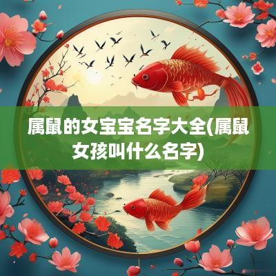 属鼠的女宝宝名字大全(属鼠女孩叫什么名字)