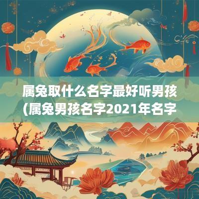 属兔取什么名字最好听男孩(属兔男孩名字2025年名字大全)