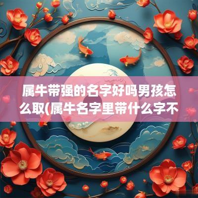 属牛带强的名字好吗男孩怎么取(属牛名字里带什么字不好)