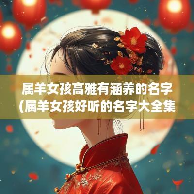 属羊女孩高雅有涵养的名字(属羊女孩好听的名字大全集)