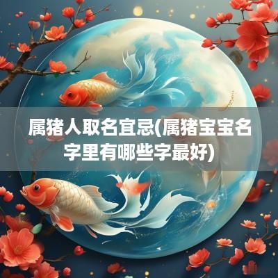 属猪人取名宜忌(属猪宝宝名字里有哪些字最好)