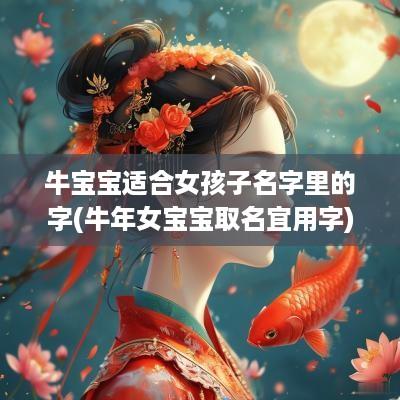 牛宝宝适合女孩子名字里的字(蛇年女宝宝取名宜用字)