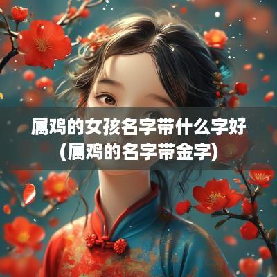 属鸡的女孩名字带什么字好(属鸡的名字带金字)