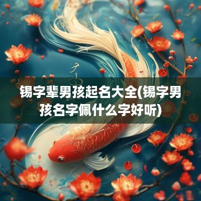 锡字辈男孩起名大全(锡字男孩名字佩什么字好听)