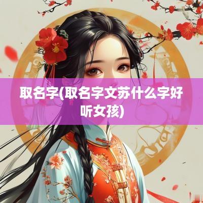 取名字(取名字文苏什么字好听女孩)