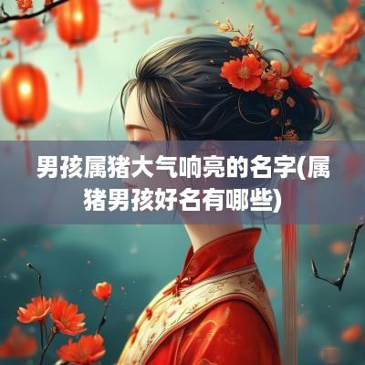 男孩属猪大气响亮的名字(属猪男孩好名有哪些)