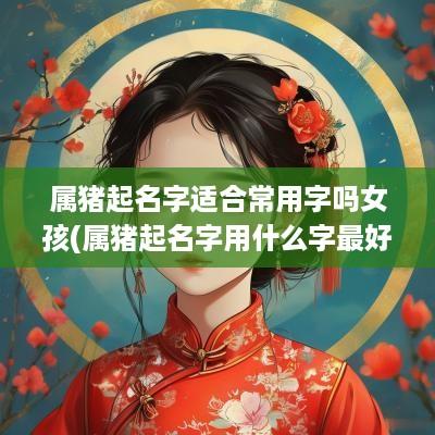 属猪起名字适合常用字吗女孩(属猪起名字用什么字最好)