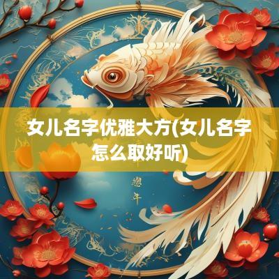 女儿名字优雅大方(女儿名字怎么取好听)
