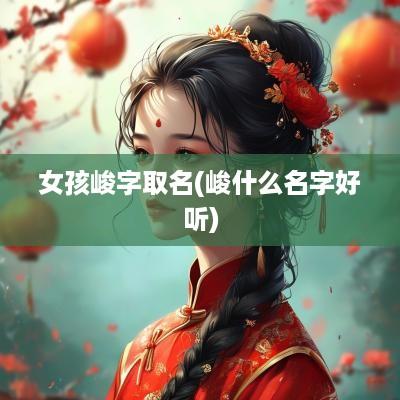 女孩峻字取名(峻什么名字好听)