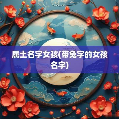 属土名字女孩(带兔字的女孩名字)