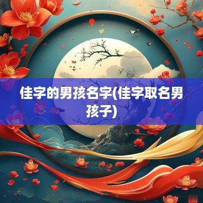 佳字的男孩名字(佳字取名男孩子)