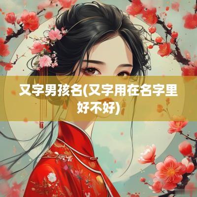 又字男孩名(又字用在名字里好不好)