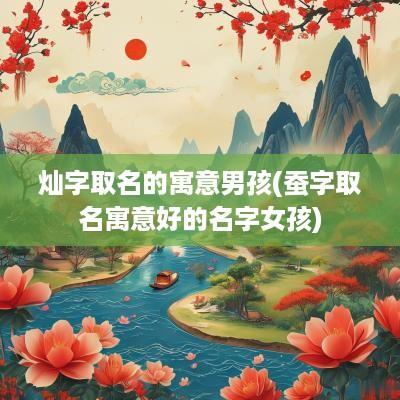 灿字取名的寓意男孩(蚕字取名寓意好的名字女孩)