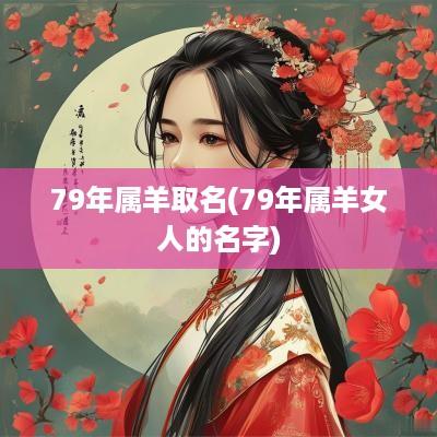 79年属羊取名(79年属羊女人的名字)