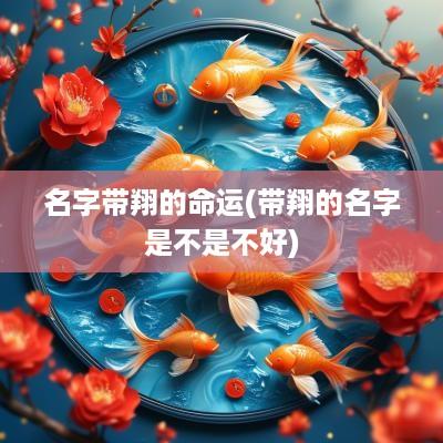 名字带翔的命运(带翔的名字是不是不好)