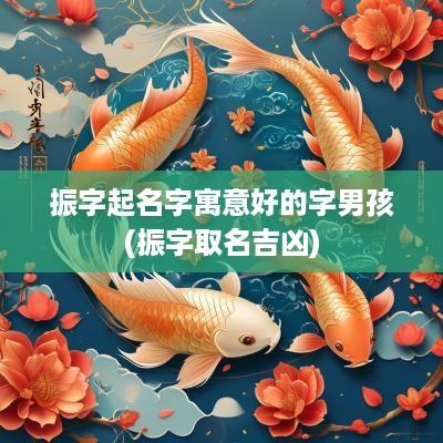 振字起名字寓意好的字男孩(振字取名吉凶)