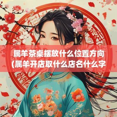 属羊茶桌摆放什么位置方向(属羊开店取什么店名什么字聚财)