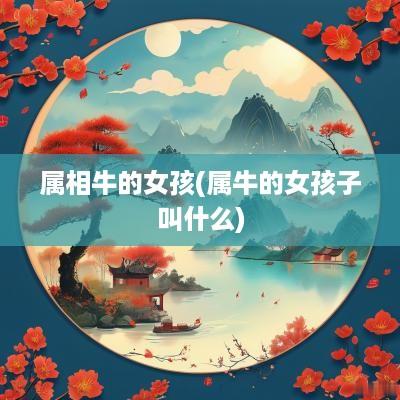 属相牛的女孩(属牛的女孩子叫什么)