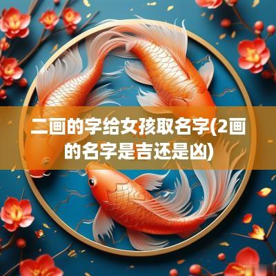 二画的字给女孩取名字(2画的名字是吉还是凶)