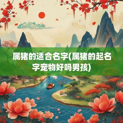 属猪的适合名字(属猪的起名字宠物好吗男孩)