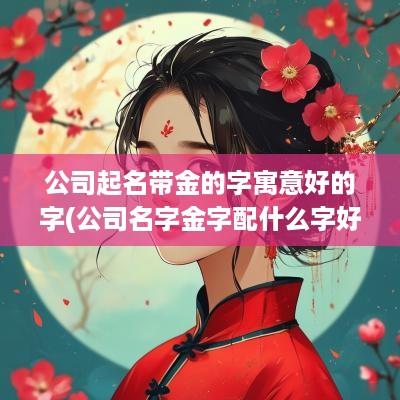 公司起名带金的字寓意好的字(公司名字金字配什么字好一点)