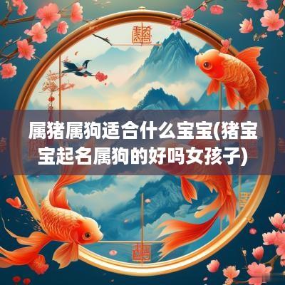 属猪属狗适合什么宝宝(猪宝宝起名属狗的好吗女孩子)