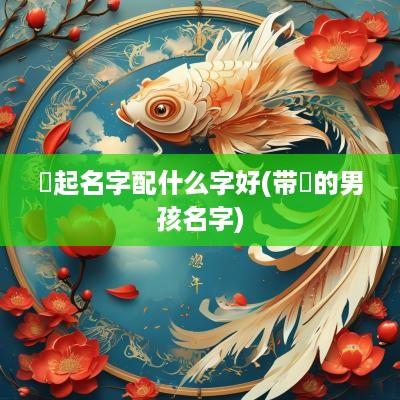 玦起名字配什么字好(带玦的男孩名字)